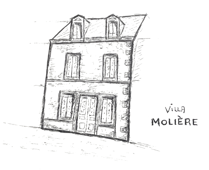 Croquis de la villa Molière au Mont-Dore